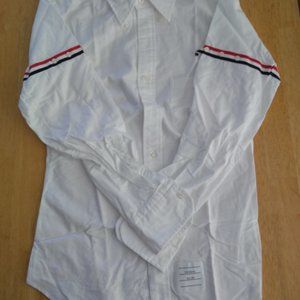 New Old Stock Thom Browne White OCBD Grosgrain TB1 Small MSRP $495